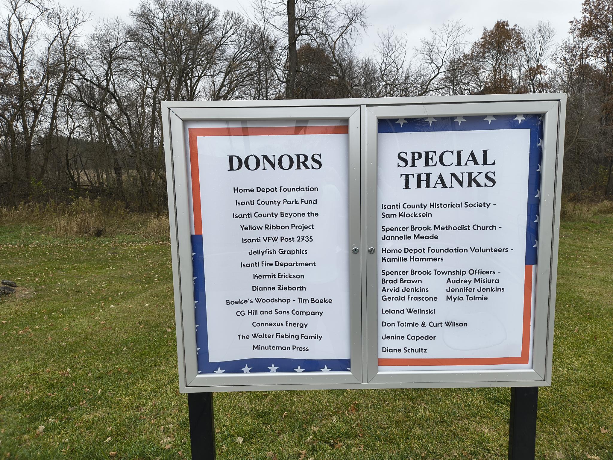 Donors sign